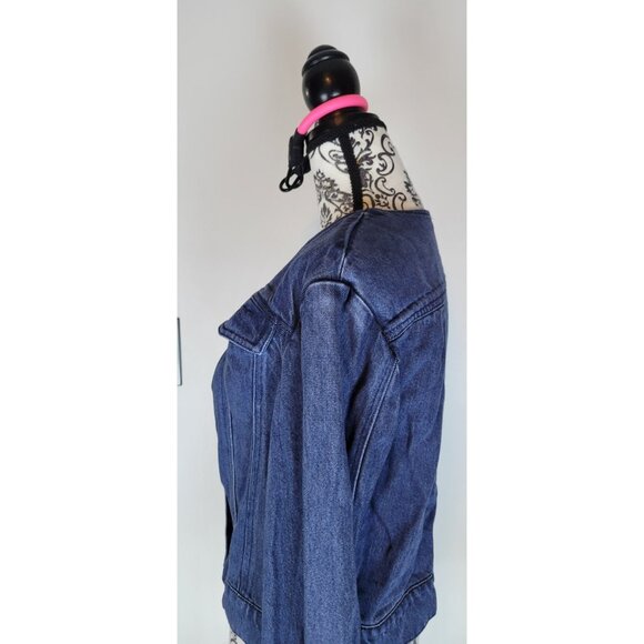 Young, Fabulous & Broke Dayla Denim Jacket Women’s Size Medium Blue Jean Cropped - Picture 7 of 12